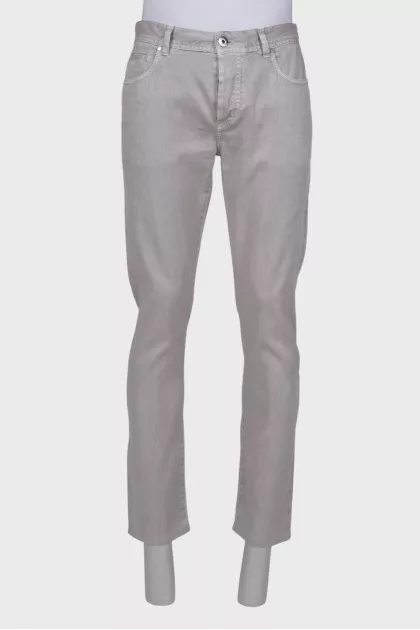 Men's gray jeans