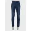 Men's dark blue jeans