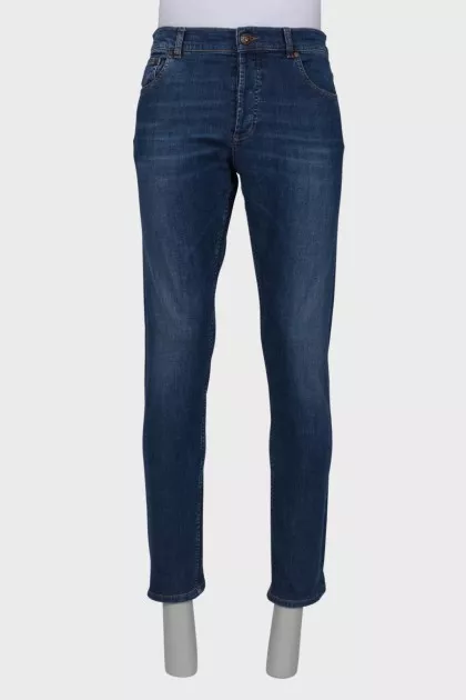Men's dark blue jeans