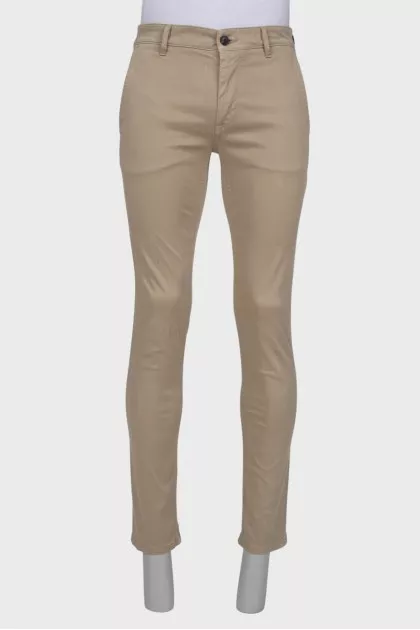 Men's dark beige trousers