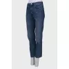 Navy blue high waist jeans