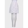 White pleated skirt