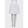 White pleated skirt
