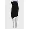 Black wrap skirt with tag