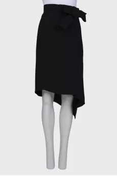 Black wrap skirt with tag
