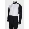 Men's black and white shirt
