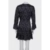 Navy blue print dress