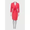 Coral dress and jacket set
