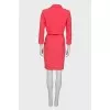 Coral dress and jacket set