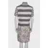Short sleeve wool dress