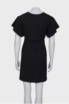 Black dress with cap sleeves