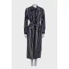Belt maxi dress