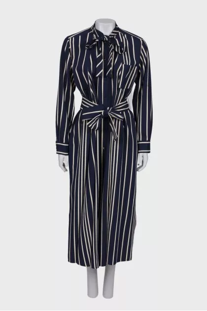 Belt maxi dress