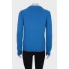 Checked wool sweater