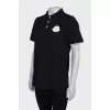Polo with brand logo