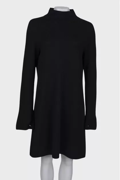 Long sleeve wool dress