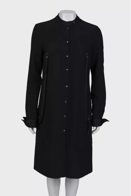 Press-studs midi dress