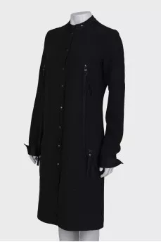 Press-studs midi dress