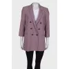 Blazer with glen weave