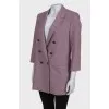 Blazer with glen weave