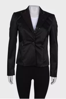 Jacket with sequins on the lapels