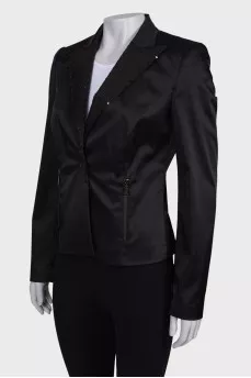 Jacket with sequins on the lapels