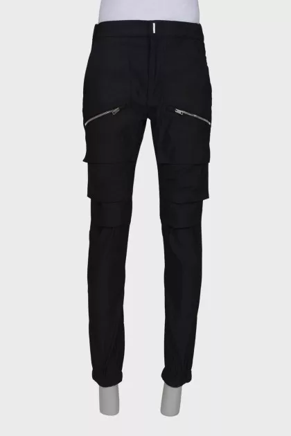 Men's black joggers