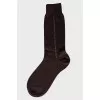 Men's brown socks