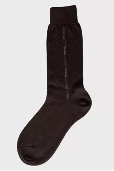 Men's brown socks
