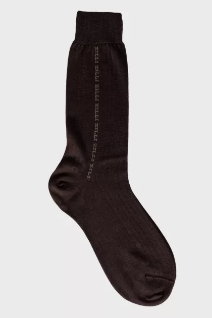 Men's brown socks