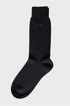 Men's black and blue socks