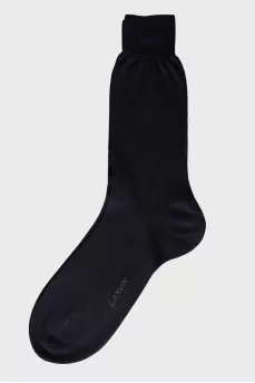 Men's black and blue socks