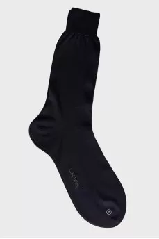 Men's black and blue socks