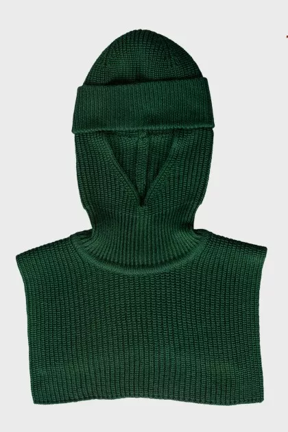 Dark green balaclava