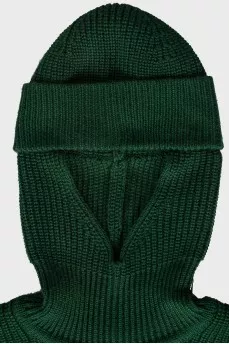 Dark green balaclava