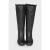 Insulated leather boots