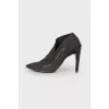 Pointed toecap textile shoes