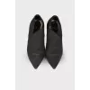 Pointed toecap textile shoes