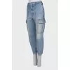 Light blue cargo jeans