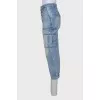 Light blue cargo jeans