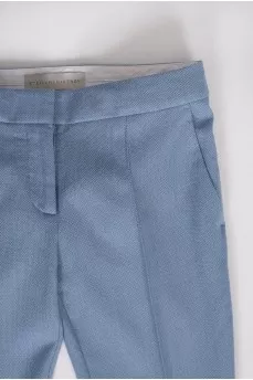 Blue wool trousers