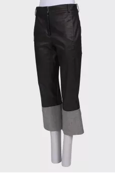 Combination straight trousers