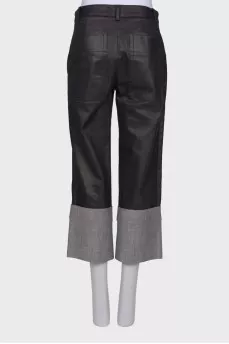 Combination straight trousers