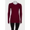 Bordeaux wool longsleeve