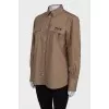 Brown shirt with tag