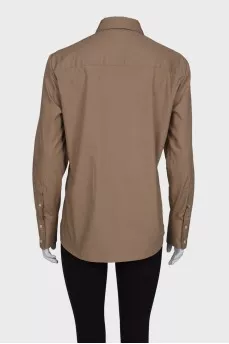 Brown shirt with tag