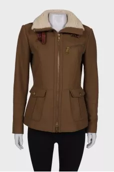 Wool brown jacket