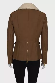 Wool brown jacket