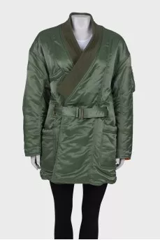 MA-1 jacket with tag