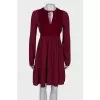 Red midi dress